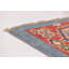 Tapis de zone en laine 5 pi x 7 pi "one-of-kind" à la main noué la new age blue Alayna