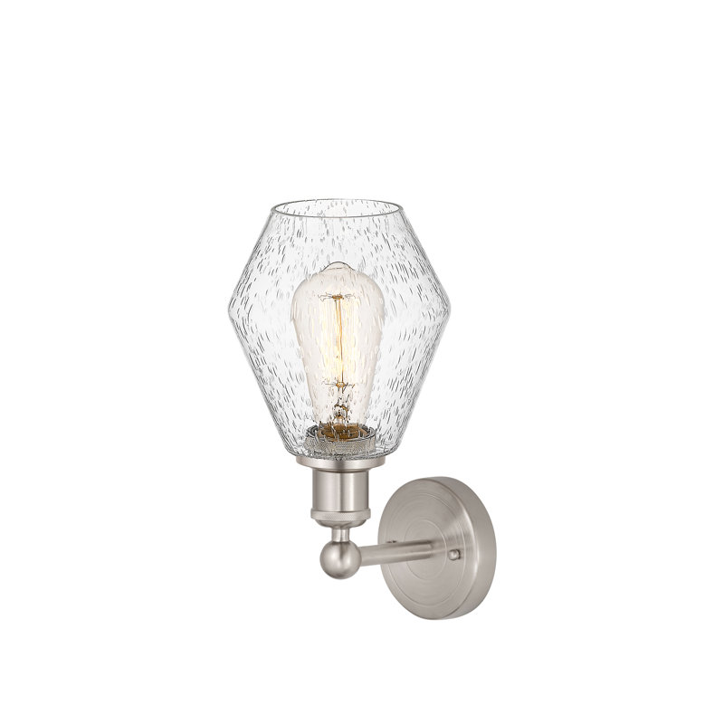 Amylea Armed Sconce, Seedy, Brushed Satin Nickel