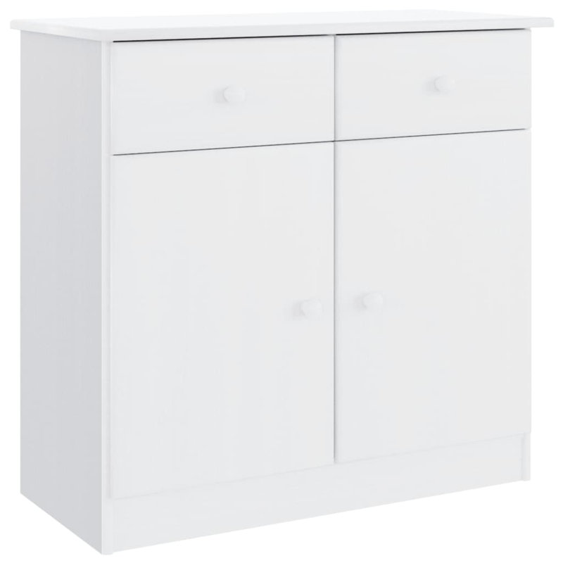 Alamgir 77cm Solid Wood Sideboard, White