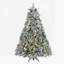 Arbre de Noël 4 pi avec flocage