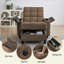 Méridienne convertible surdimensionnée rembourrée avec accoudoirs de rangement, port USB, table d'appoint et 1 coussin pour le salon-1823244461