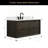 48" Transitional Floating Medium Wood Bath Vanity with Engineered Marble Top-624631638