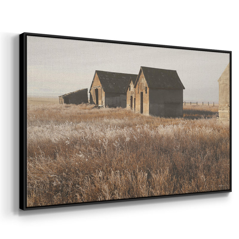 The Old Farm, reproduction d'art sur toile, H 27 po x l 41 po x P 2 po, Noir