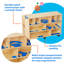 10 Compartment Manufactured Wood Shelving Unit