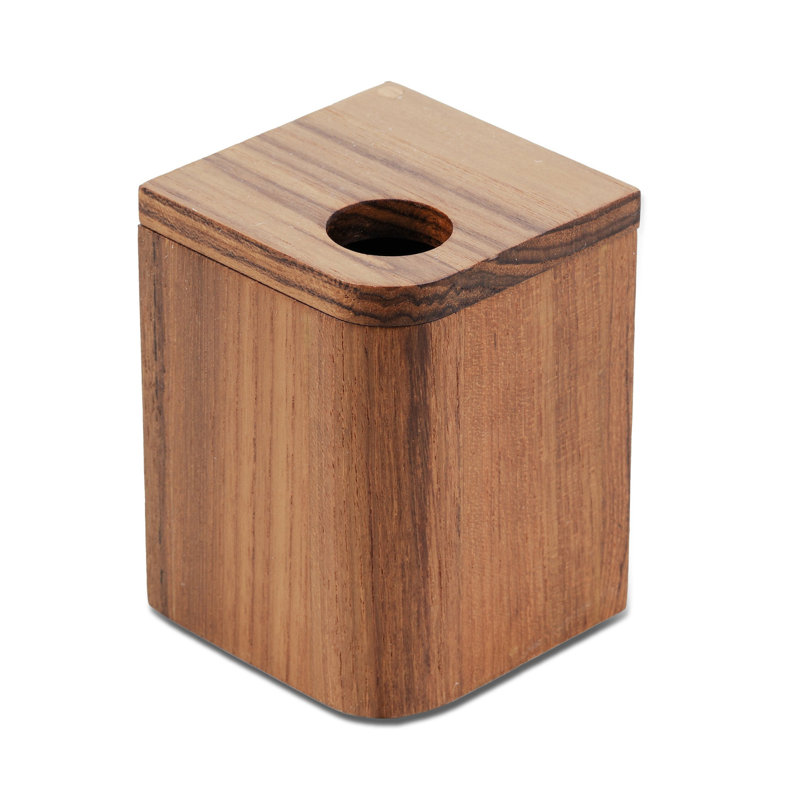 Panier de rangement en teck