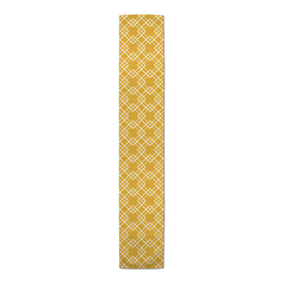 Aderita Rectangle Geometric Polyester Table Runner