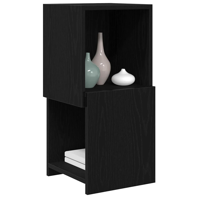Corner Accent Chest, Black Oak, 65cm H x 30.5cm W x 30cm D