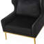 Fauteuil d'appoint moderne en velours, structure en fer robuste, pour le salon et la chambre à coucher