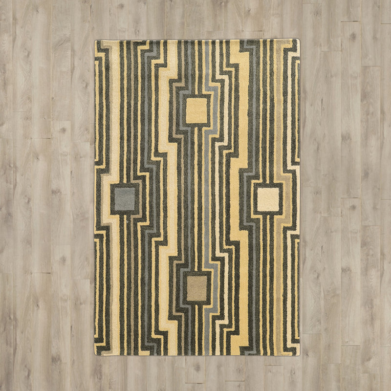 Patnode Wool Abstract Indoor Rug, Rectangle 2' x 3'