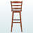 Tazewell Swivel Bar Stool with Ladder-back, Walnut