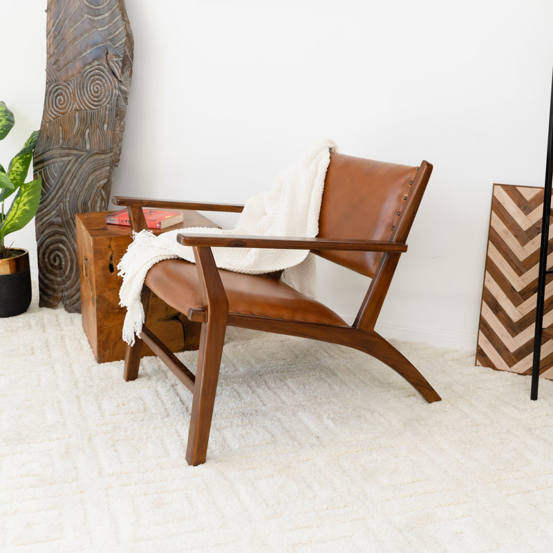 Fauteuil Azyla, Brun clair cognac