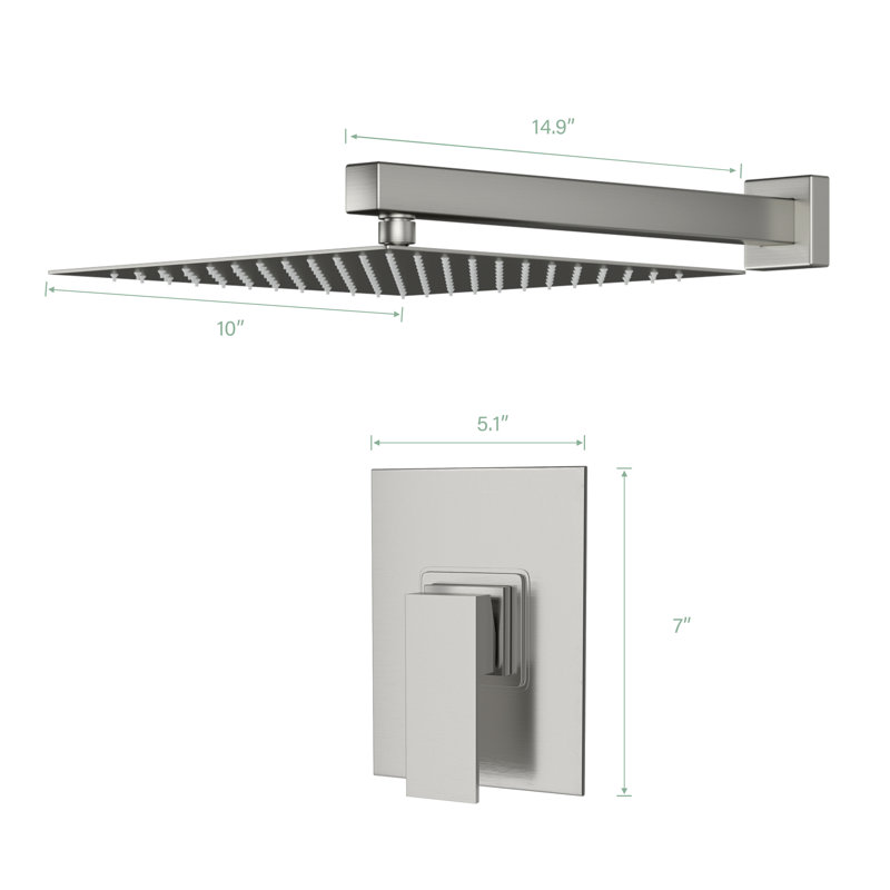 Complete Shower System with Rough in-Valve