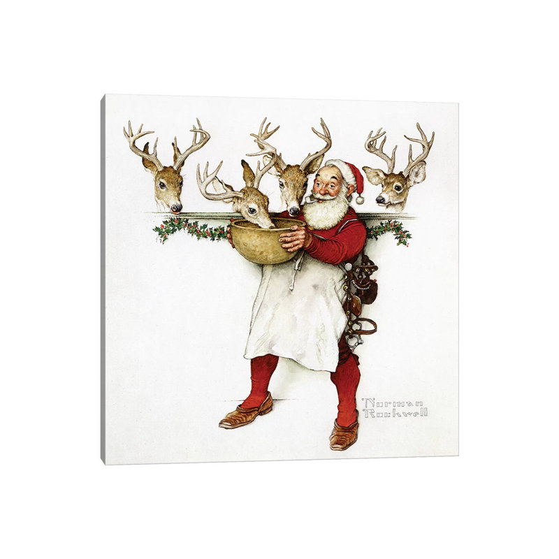 Getting Ready by Norman Rockwell - Wrapped Canvas Painting