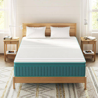 Mattress  10&14Inch Firm Mattress In A Box,Hybrid Memory Foam Mattress With Individual Pocket Spring For Motion Isolation & Pressure Relief, Certipur-US