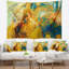 Tapisserie abstraite de collage jaune-28484923