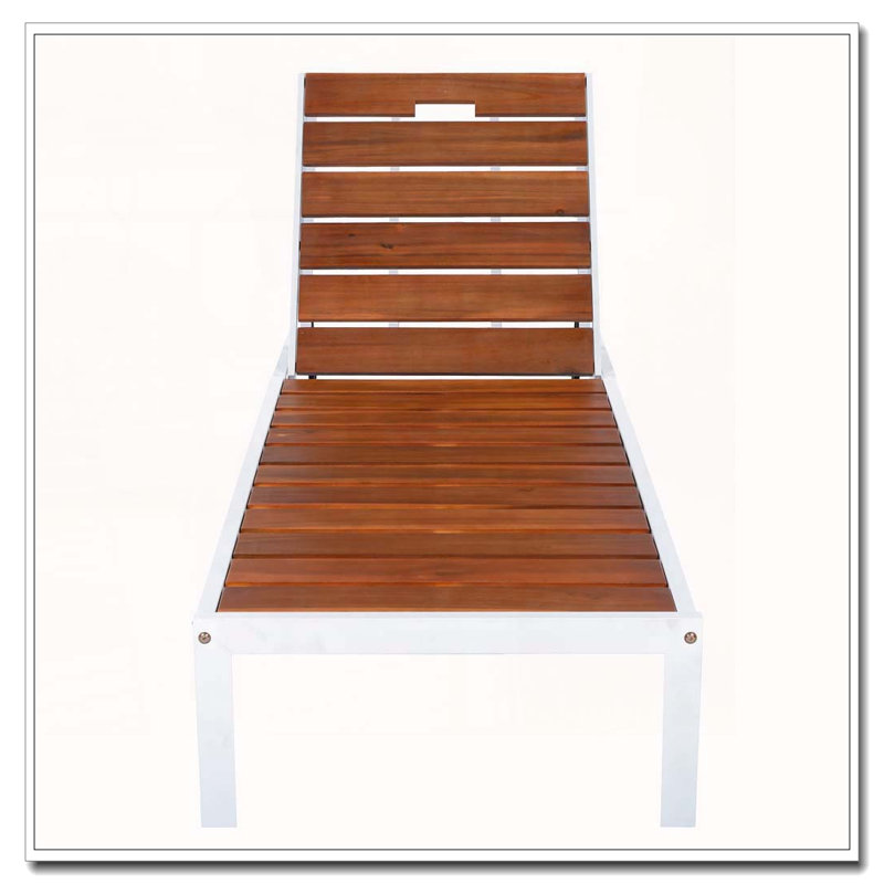 Chaises longues d'extérieur pour piscine, Black+Natural