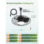  Ventilateur de plafond d'extérieur humide encastrable moderne 18 po avec lumière et télécommande Cissline pour patio et pavillon de jardin
