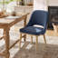 Chaise rembourrée en chenille avec pieds en bois massif-205756169-205756171