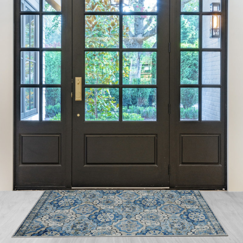 Jean Pierre New York Merdia Machine Washable Dream Mink Printed Chenille Rugs, Rectangle 2' x 4'