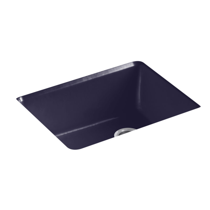 Riverby 25" x 22" x 9.526" Undermount Kitchen Sink, Indigo Blue