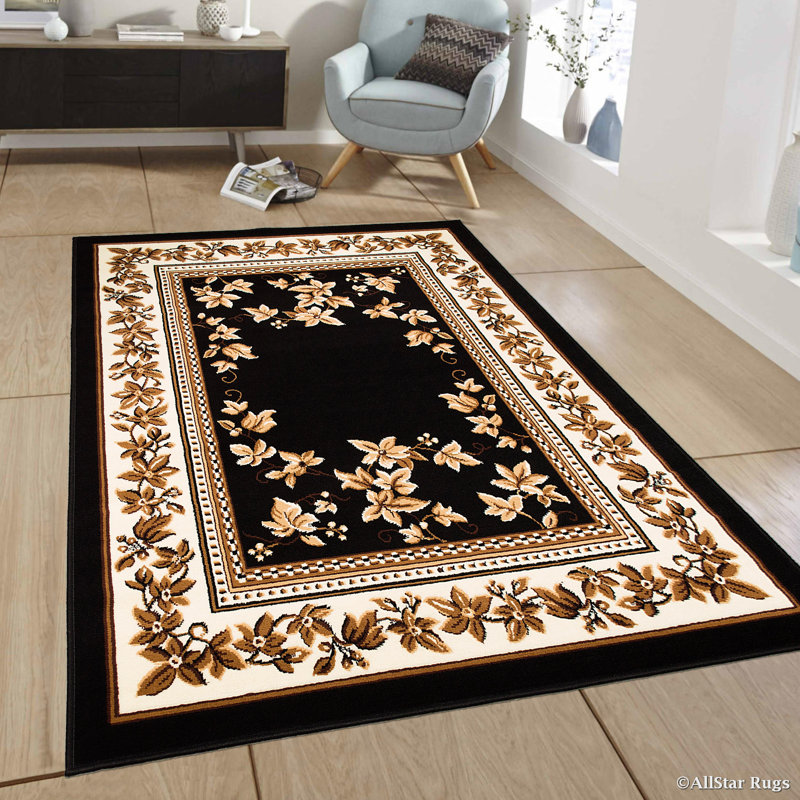 Floral Indoor Rug, Rectangle  7'7" x 10'6"