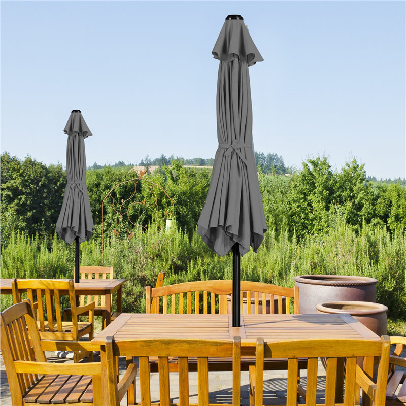 Charlean 269cm Tilt Parasol, Grey