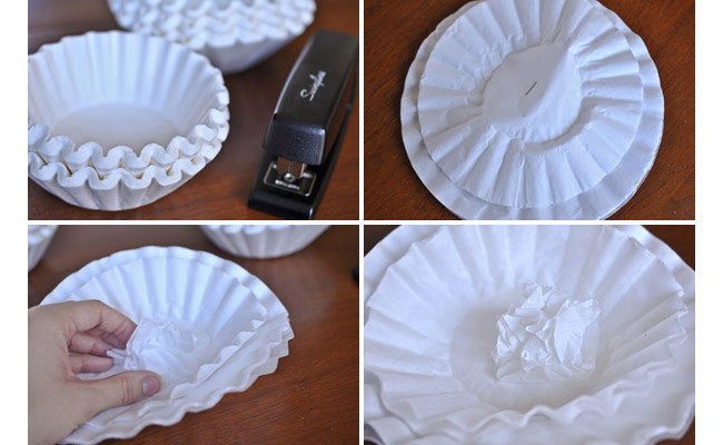 Easy Two-Step Coffee Filter Flowers for Spring Decorations