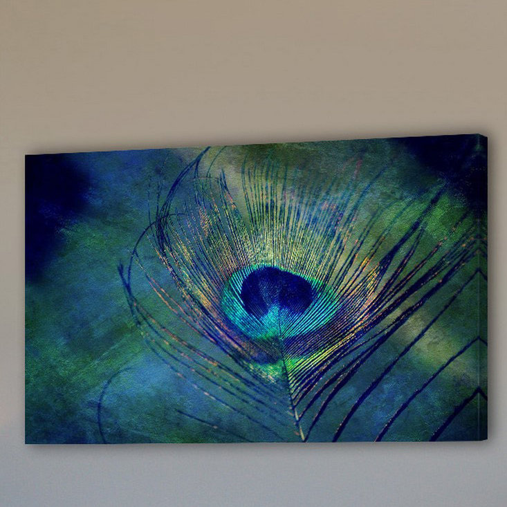 Plume 1 Piece Wrapped Canvas Painting, 61cm H x 91cm W x 3.81cm D