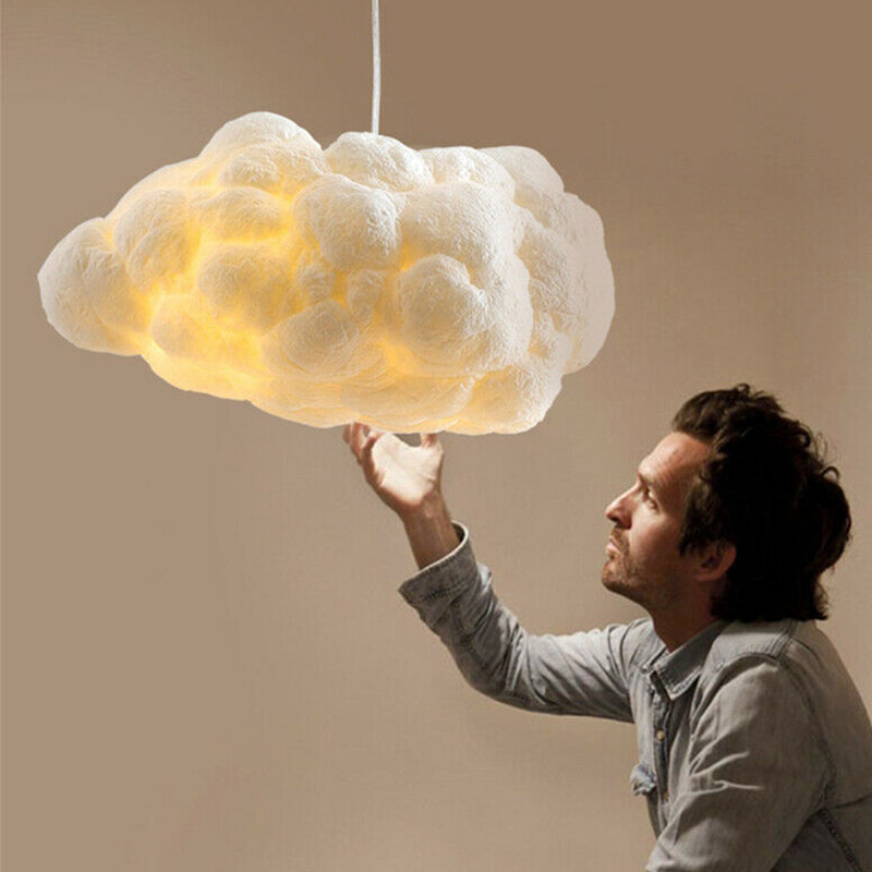 Kamrada 1 - Light White Pendant, 8" H x 19.5" W x 10" D