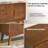 47.3" Mid-Century Storage Cabinet: 2 Doors, 3 Drawers for Dining/Living