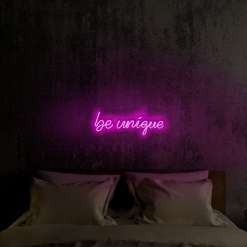 Bande lumineuse néon flexible à DEL, rose, 19,3 x 6,7 x 0,8 pouces | IP67 imperméable, gabarit en mousse de PVC | Système de suspension murale intégré, 12 V DC, 8 W-10 W / mètre, parfait pour la décoration intérieure et l'éclairage d'ambiance