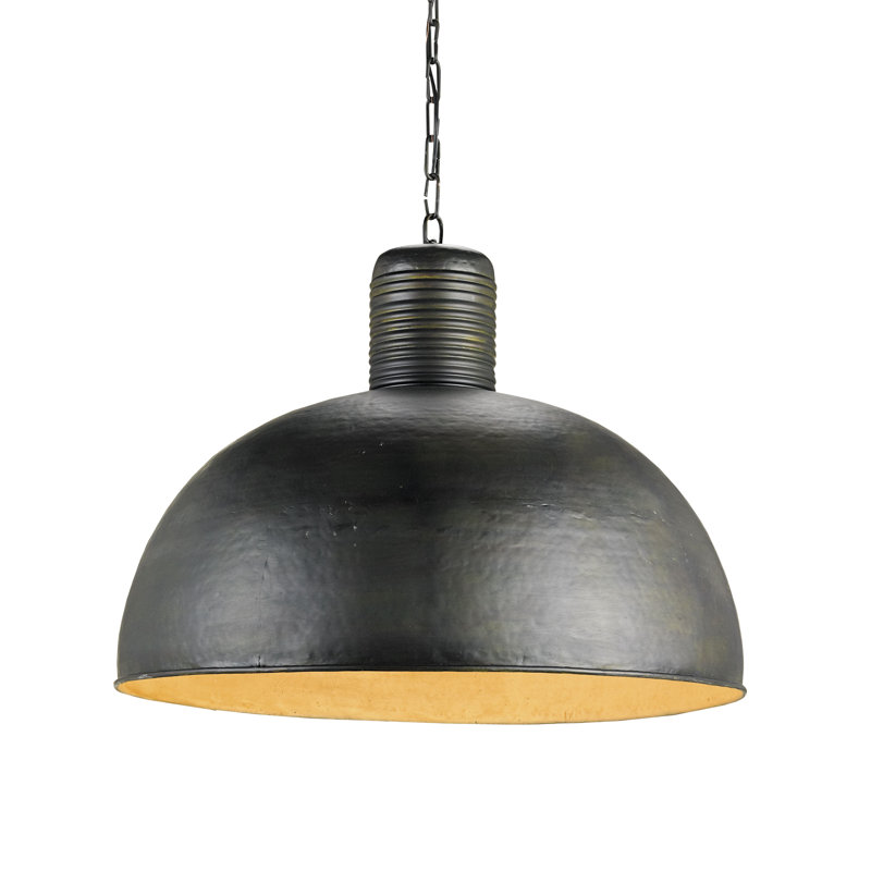 Saga 1 - Light Dark Blackened Steel Single Pendant