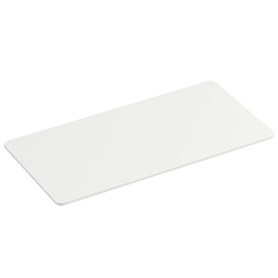 Plateau de table 48 po x 24 po avec coins arrondis sûrs pour bureau à domicile bricolage blanc