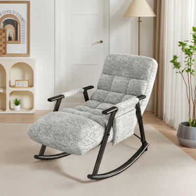 23.28" W Upholstered Lounge Rocking Chair by George Oliver
