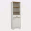 Armoire à linge, deux tablettes intérieures, deux tablettes ouvertes