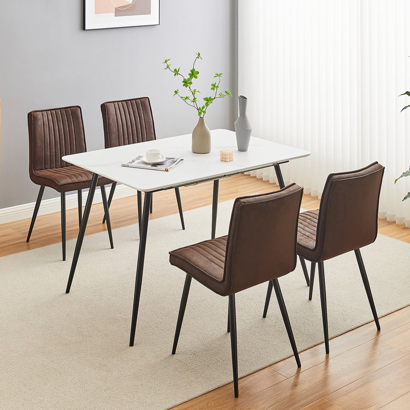 Casebier Upholstered Dining Chair, Brown