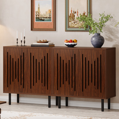 Buffet 59 po avec portes et tablettes réglables