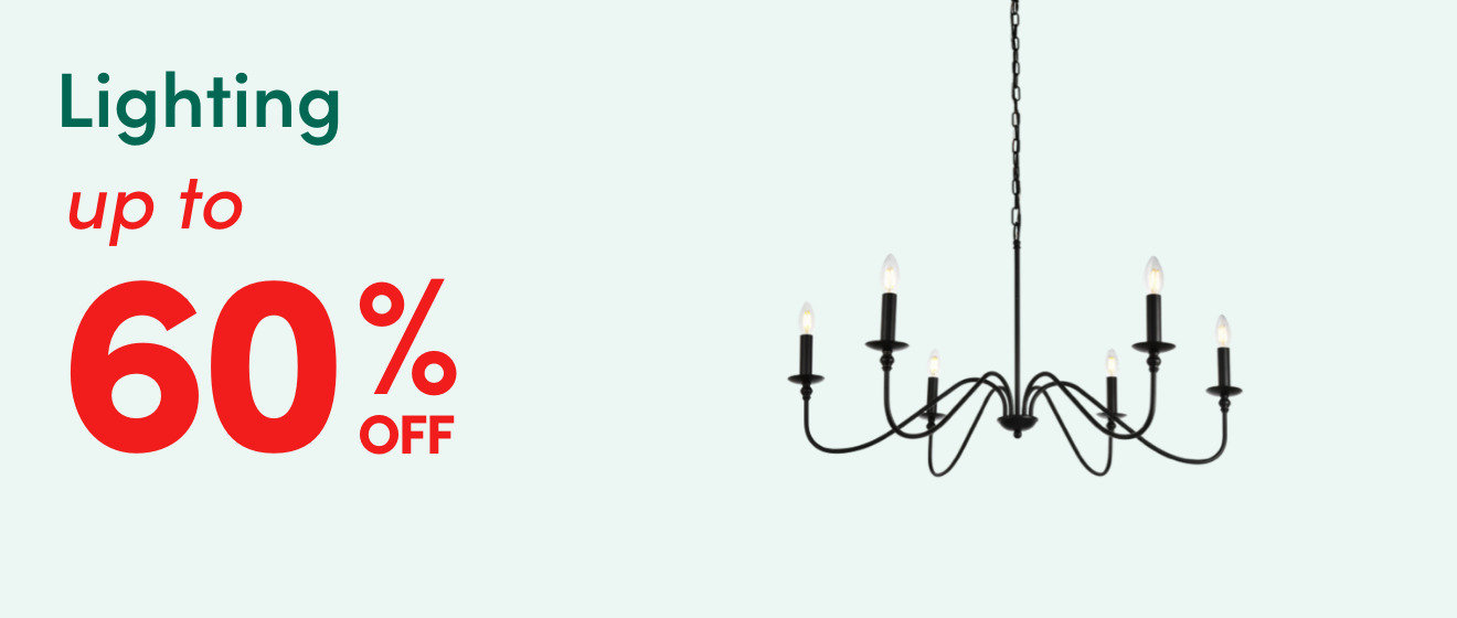 Lighting up to 60% off