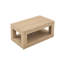 Table basse moderne à 2 niveaux pour mobilier de salon, table centrale rectangulaire avec tablette de rangement ouverte. La table basse à double couche est fabriquée en panneau de fibres à densité moyenne. Assemblage stable et durable, facile-1353615093