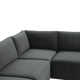 Deirdre 5 - Piece Modular Velvet Reversible Sectional