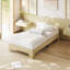 Lit simple minimaliste - lattes renforcées, assemblage facile-1989644387-1989644386