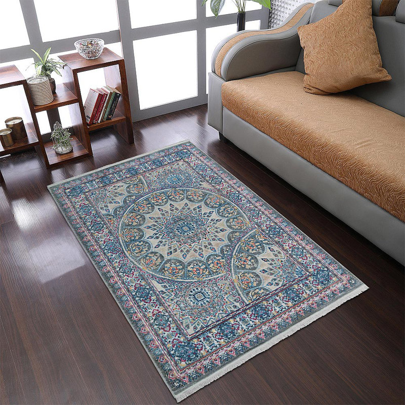 Paradigm Washable Area Rug, Large Rugs for Living Room Vintage Carpet Area Rugs for Bedroom Dining Room Non-Slip low pile Stain Resistant -MACHINE MADE POLYESTER AREA RUGS  -Rectangle | Multicolor, Oriental Design