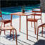 Table d'extérieur carrée imperméable Sera, idéale pour la cour, le balcon et les repas en plein air avec un design américain-941596327