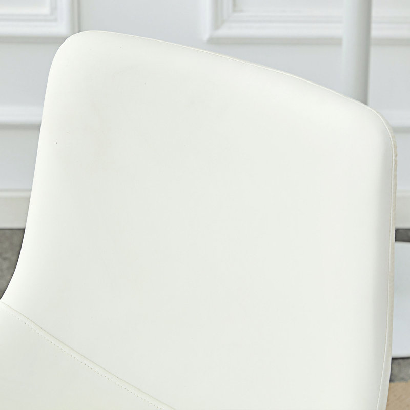 Ensemble de 2 chaises d'appoint rembourrées, Blanc