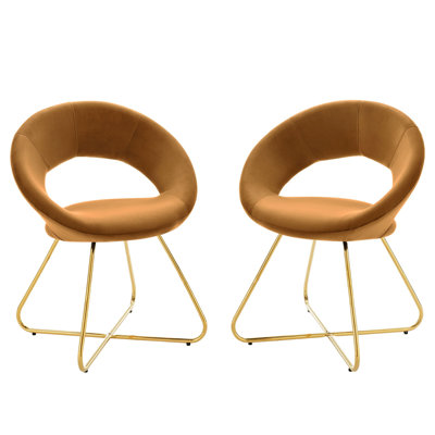 Ensemble de 2 chaises de salle à manger rembourrées Modway Nouvelle