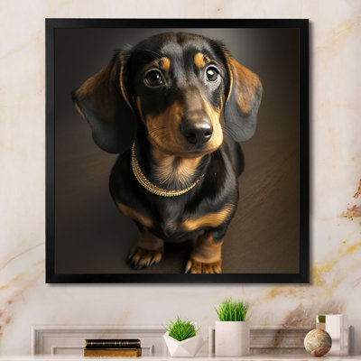 " Daschund Portrait "