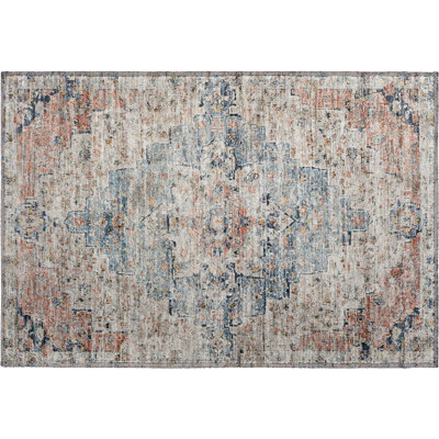 Premium Machine Washable Ashington AMF1832 Global Rug