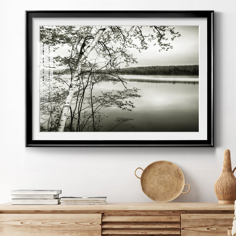 Adirondack Reflections, reproduction encadrée de qualité supérieure - prête à être accrochée, Noir