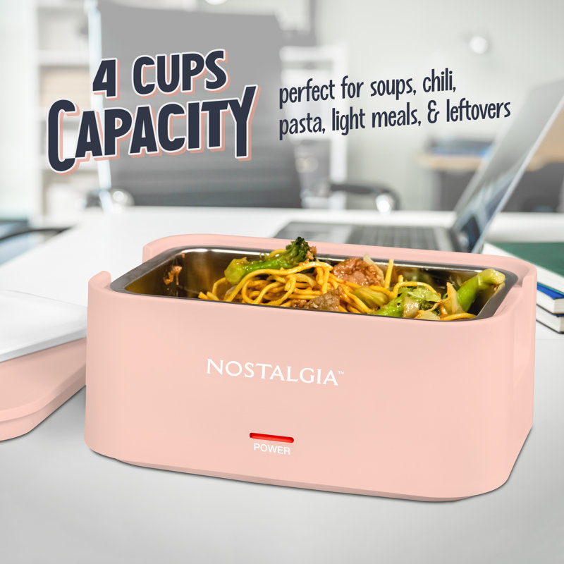 Nostalgie 32 oz Boîte à lunch portable et chauffée, Canneberge