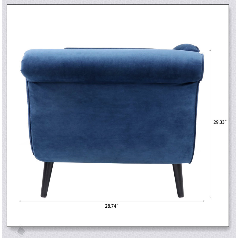 Chaise longue avec accoudoirs à volutes, rembourrage moelleux et structure robuste pour une élégance intemporelle et un confort moderne